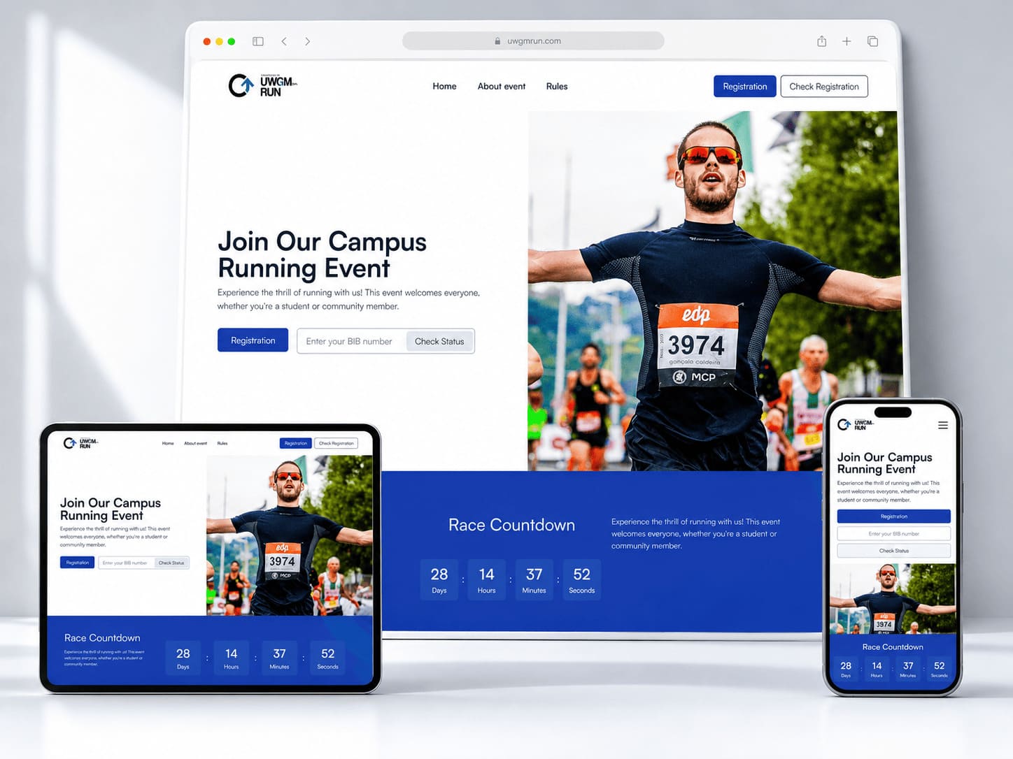 UWGM Run Festival project screenshot